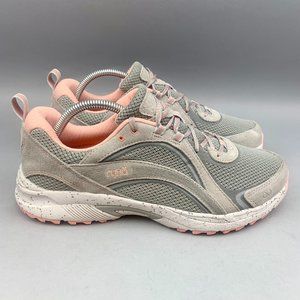 Ryka Women's Skywalk Trail Hiking Walking Shoe Size 10W (Wide) Gray / Pink